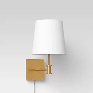 Traditional Wall Sconce Brass (Includes LED Light Bulb) - Threshold