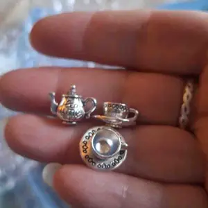 Vintage Mini Tea Set, Micro Teacup Kitchen Accessory & Photography Prop, Perfect Miniature Set Gift for Collectors & Tea Lovers