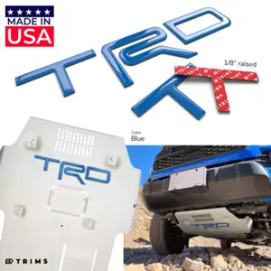 Custom Skid Plate Letter Inserts – Die-Cut Vinyl Decals for 2016–2023 Toyota Tacoma TRD Pro – Choose Your Color