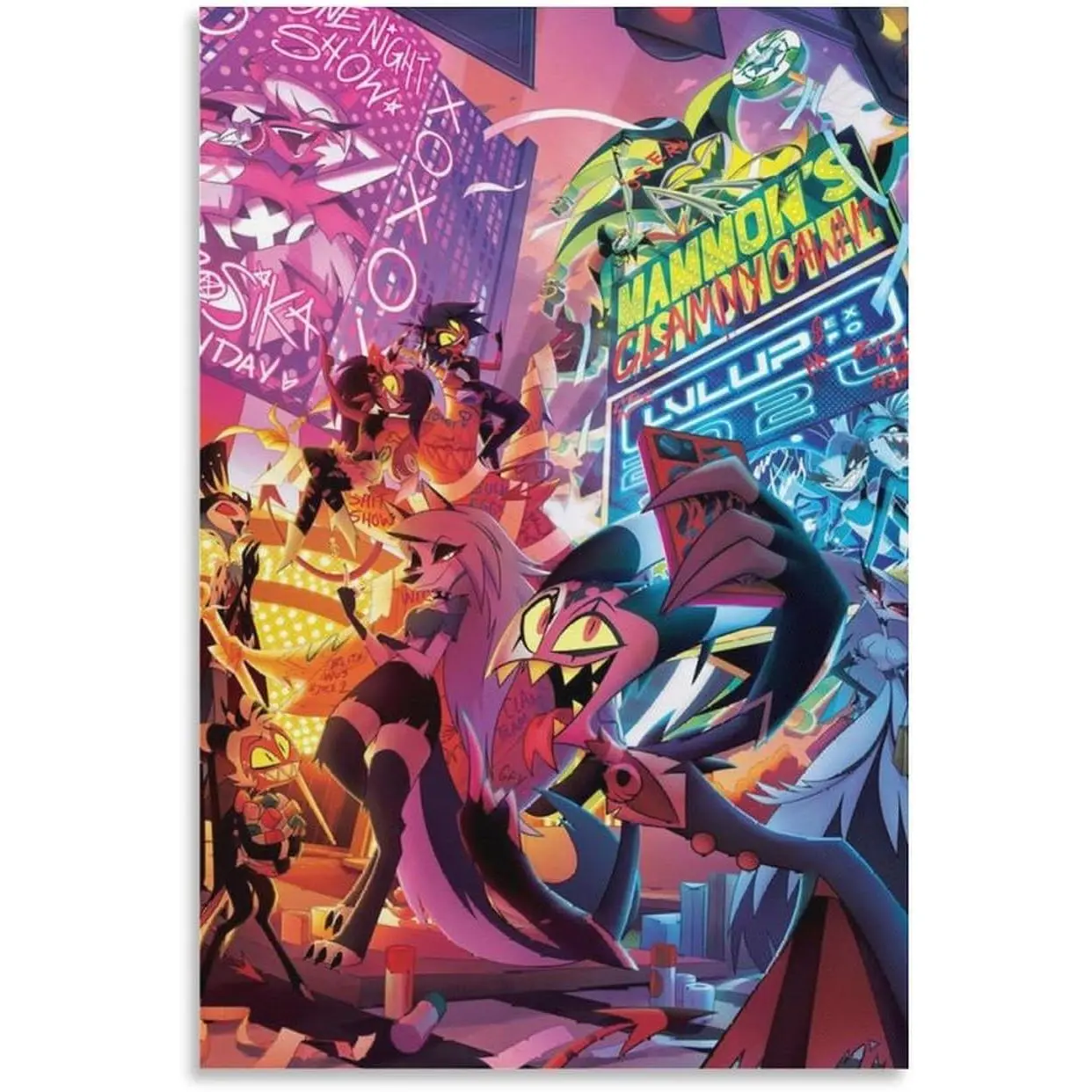 Helluva Boss Season 1 Canvas Art Anime Poster 1 Poster Decorative Painting Canvas Wall Art Living Room Posters Bedroom Painting