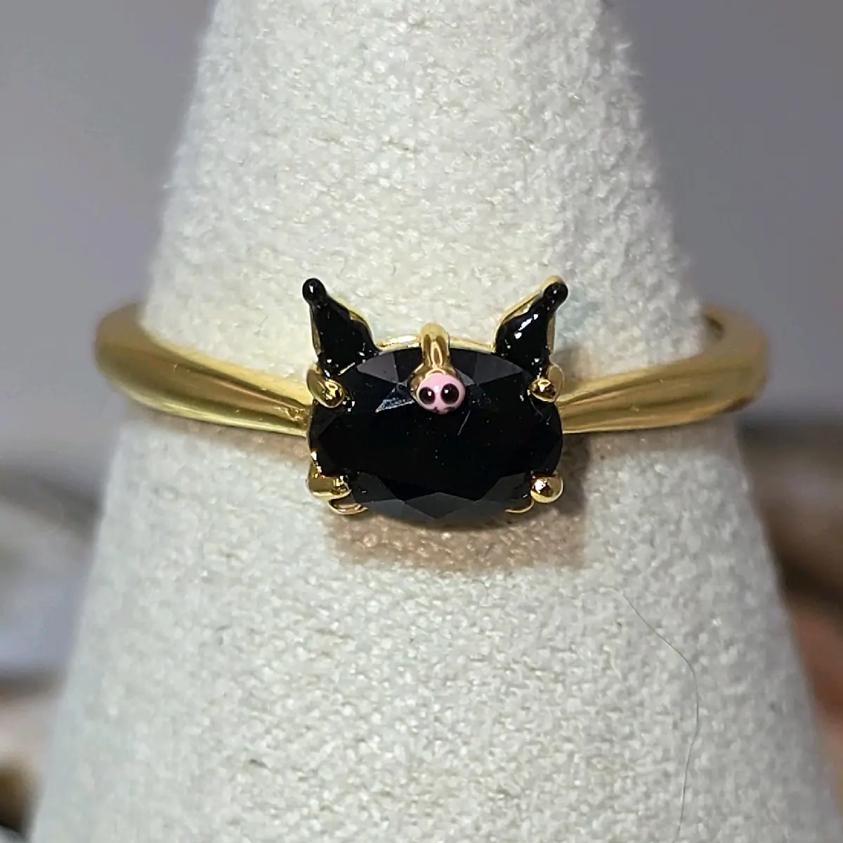 Black Spinel Kuku Ring