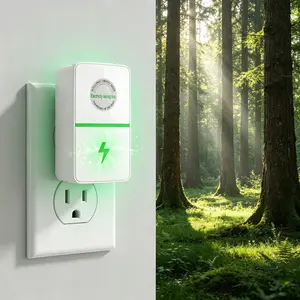 Plug-In Power Box with US Plug 2026 Updated Design, Compatible with 90–250V Input Range Multi Plug Outlet