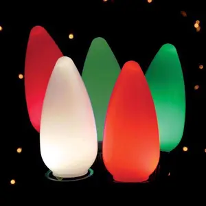 Ace Trading 9107462 24 ft. Smooth Platinum LED C9 Red, Green & Pure White String Christmas Lights Decor Set - 25 Count