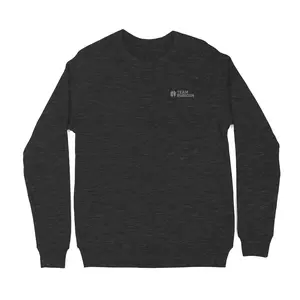 TR Stitched Logo Fleece Crewneck - Black