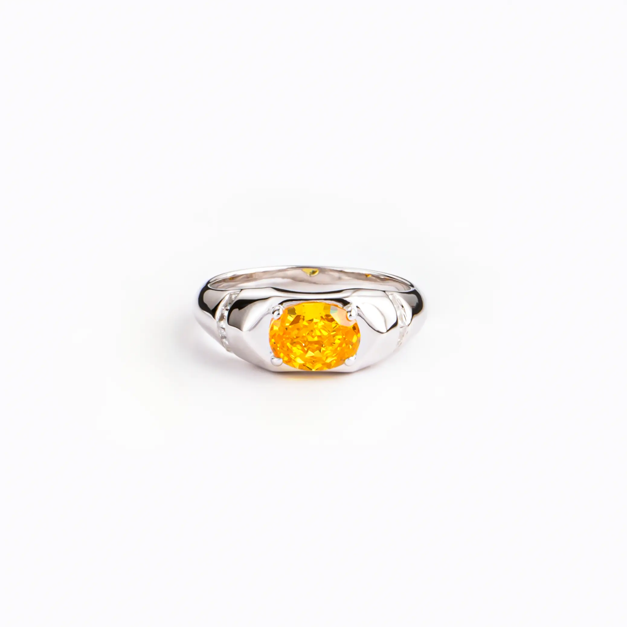 Solaris Ring - Yellow Zircon
