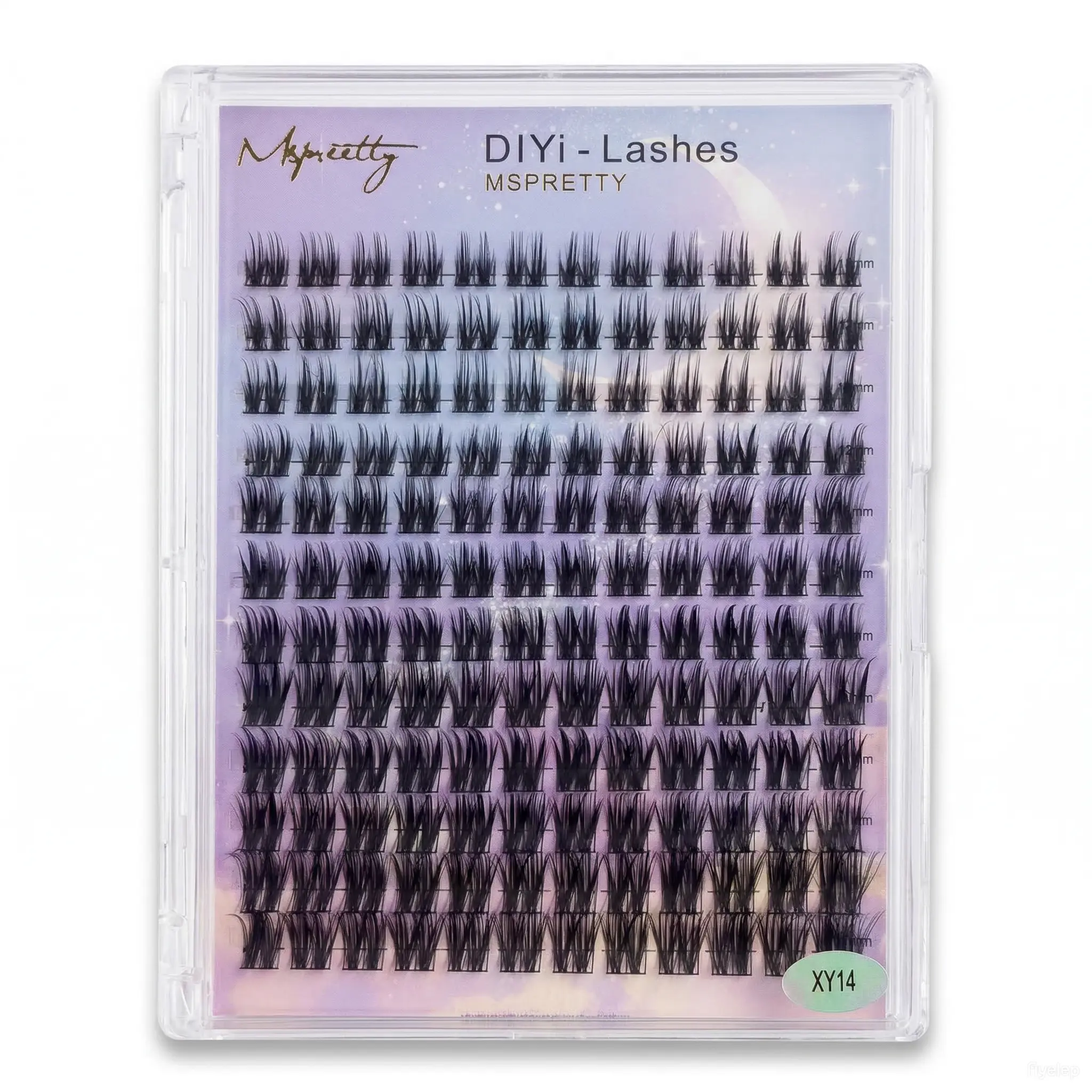 Natural thin band cluster lashes XY14