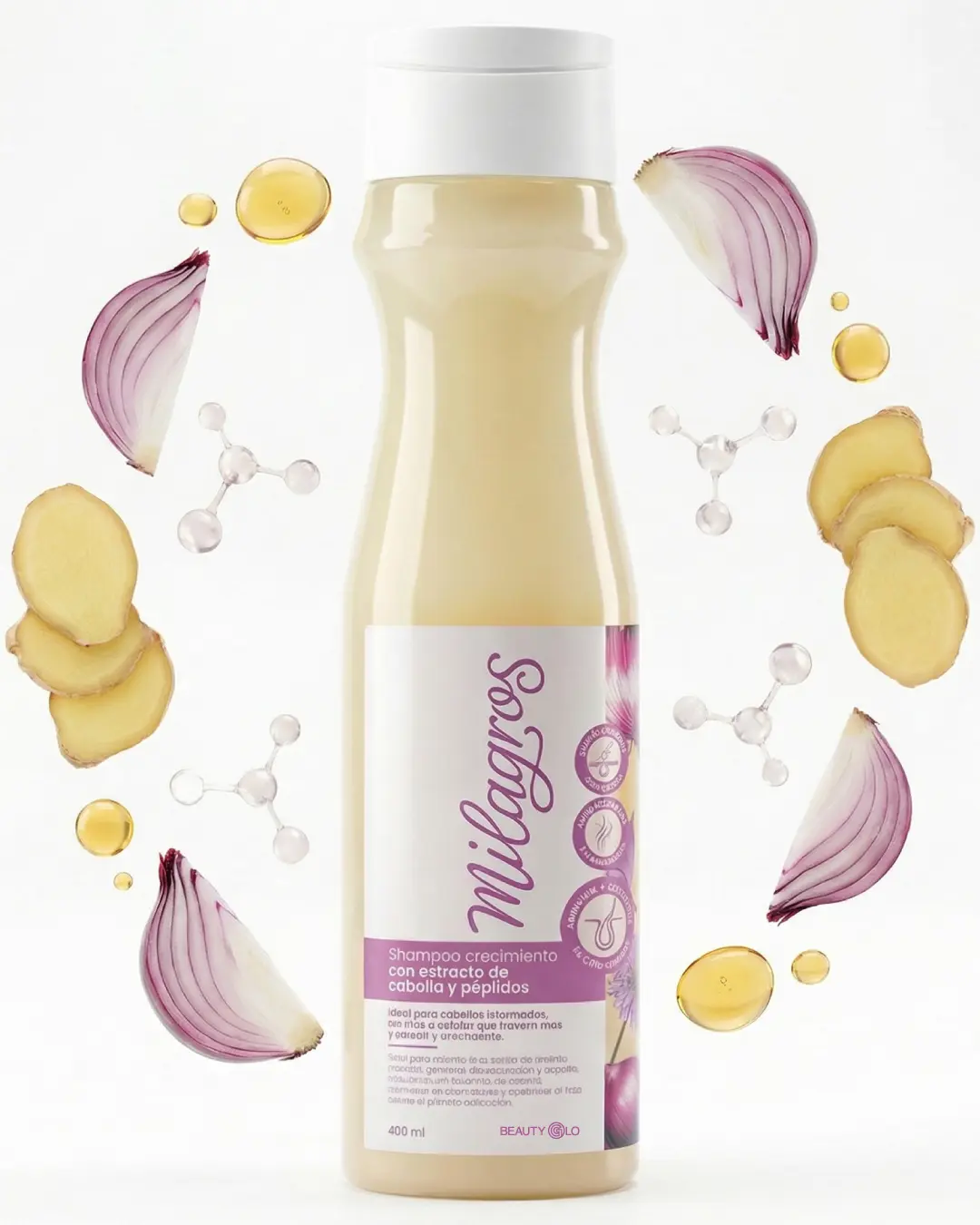 Milagros Onion Extract Hair Care Shampoo | Gentle Scalp Refresh | 450 ml