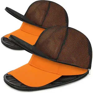 Hat Washer Cage for Baseball Caps, Hat Cleaner for Washing Machine & Dishwasher, Fits Adult &  Hats Baseball Cap Washing Cage, Cap Cleaner with Frame Cage and Mesh (2Pack Black)