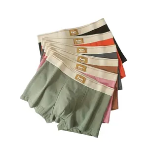 Men's Plain 5-Piece Elastane Boxer Briefs - 5 Pieces Randomly Packed Sports Underwear for Sports, Outdoor Activities