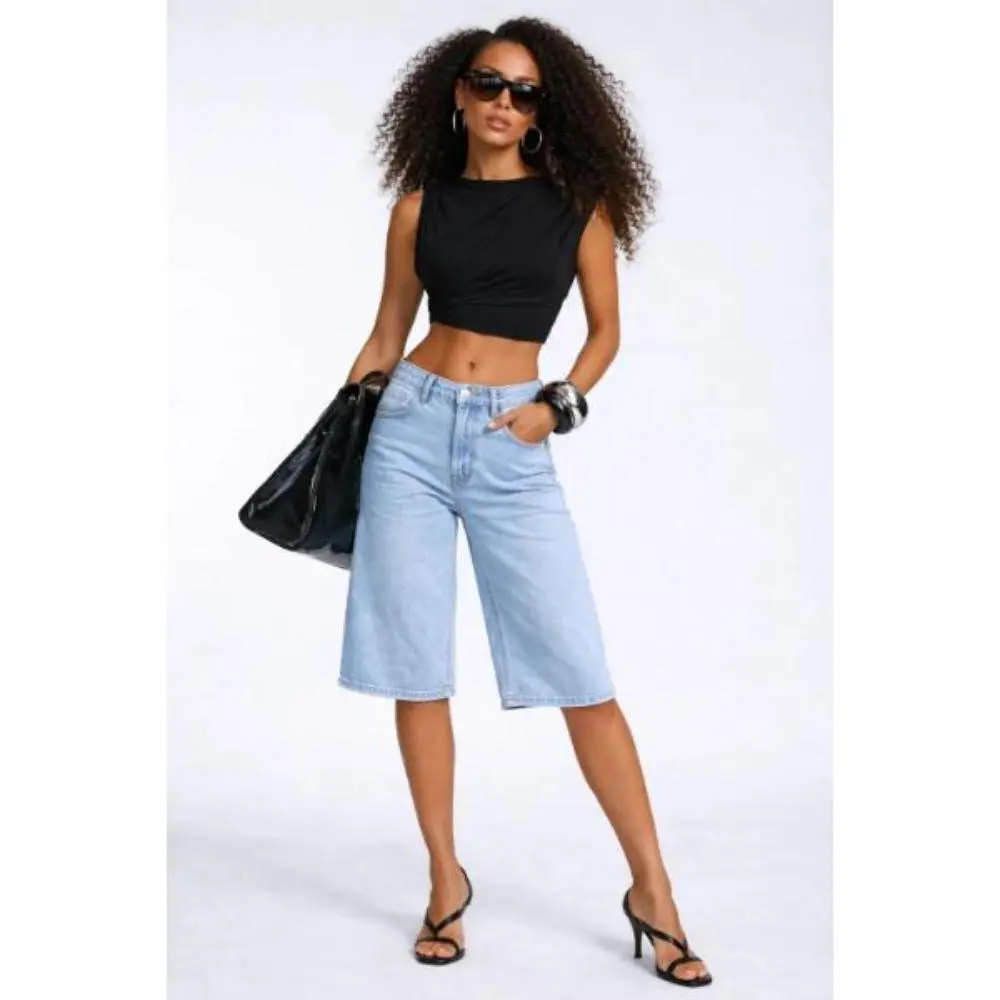 Forever21 Denim Bermuda Shorts