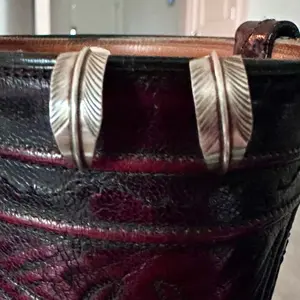 Chris Charley Feather Hoop Earrings