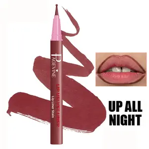 Matte Lip Liner 24H Waterproof Sweatproof Lightweight Nude No Lines One Stroke 3D Lips Creates Premium Powdered Look Office Newcomer Top Choice