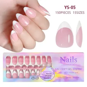 Creative Traceless French Press On Nails / 150PCs French Wear Armor 05