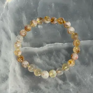 Citrine 8mm Crystal Bracelet Stretch Jewelry