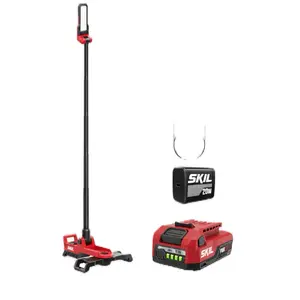 SKIL 12-volt 2500-Lumens LED Battery-operated Rechargeable Stand Work Light with USB-C & 20W USB-C PD Charger