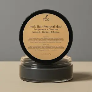 Hair Removal Mask Charcoal and Turmeric