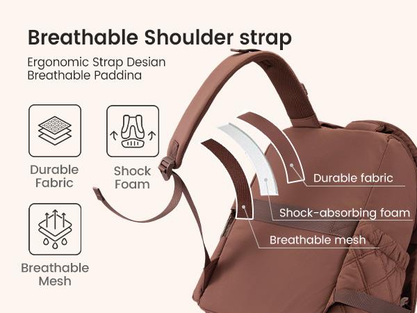 LOVEVOOK Diaper Bag Backpack With Pocket For Large Capacity Cup,Multi-Function Baby Travel Bag For Mom Dad,Waterproof Baby Bag for Boys Girls with Changing Pad,Insulated Bag,Stroller Straps,Brown