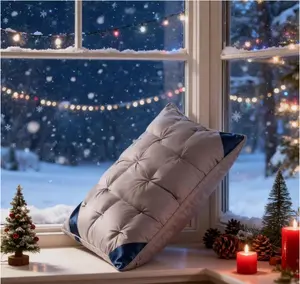 Luxury 5-Star Hotel Quality Pillow - Deep Sleep Neck Support, No Collapse All-Season Use, Machine Washable White Satin, Soft Polyester Fiber, Zipper Closure, Modern Design for Home & Hotel Use, Hotel Pillow, Sleek Pillow, Durable Pillow