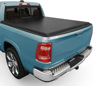 6.4ft Bed Soft Roll Up Truck Bed Tonneau Cover Compatible with Dodge Ram 1500 (Classic ONLY) 2002-2024, Fit for Dodge Ram 2500 3500 2003-2025, w/o Ram Box