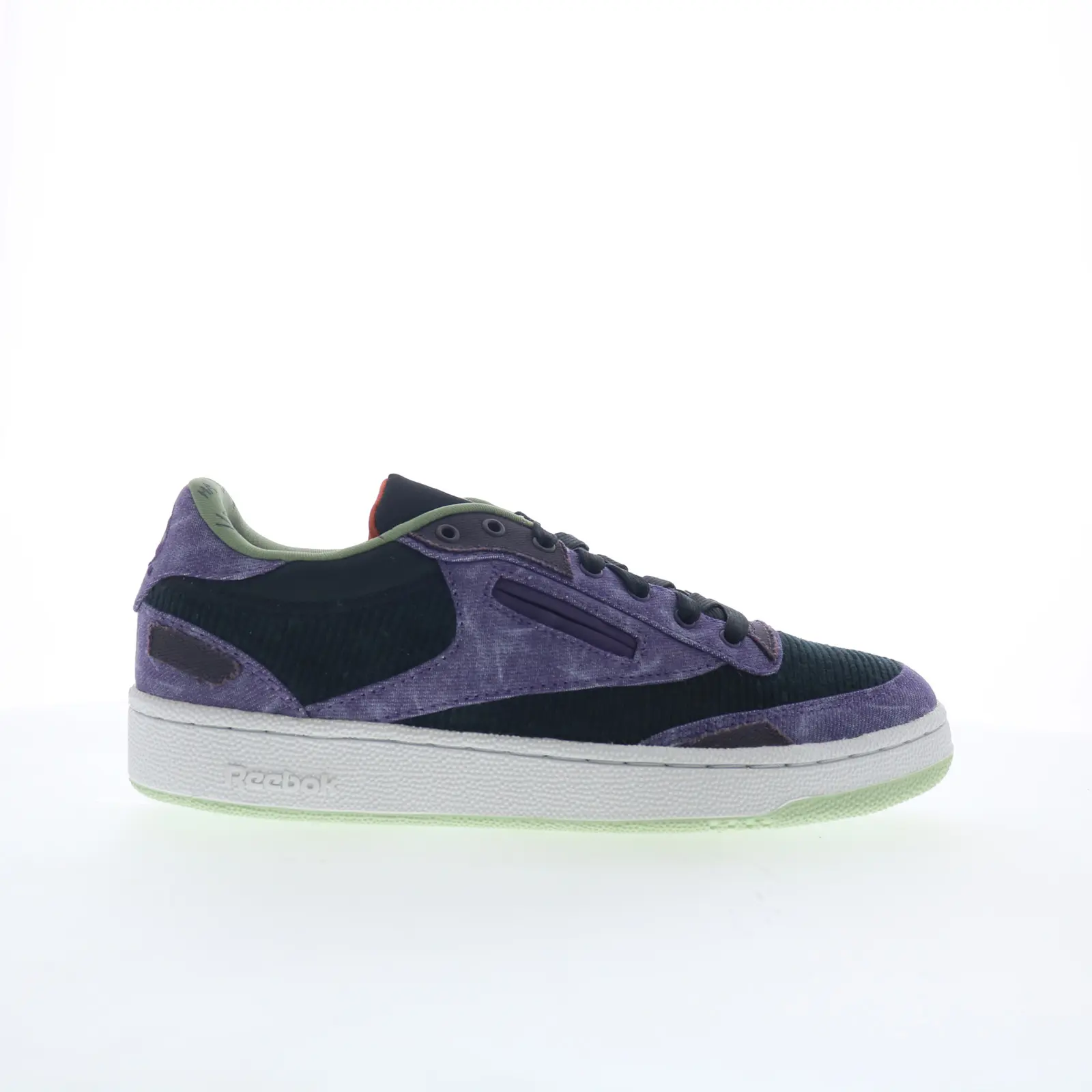 Reebok Club C 85 DC Comics Joker Mens Purple Canvas Lifestyle Sneakers Shoes