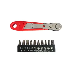 36 Teeth Mini Socket Screwdriver Set, L-shaped Wrench with Screwdriver Bit, Steel Multi-head Tool Set for Narrow Space Repair