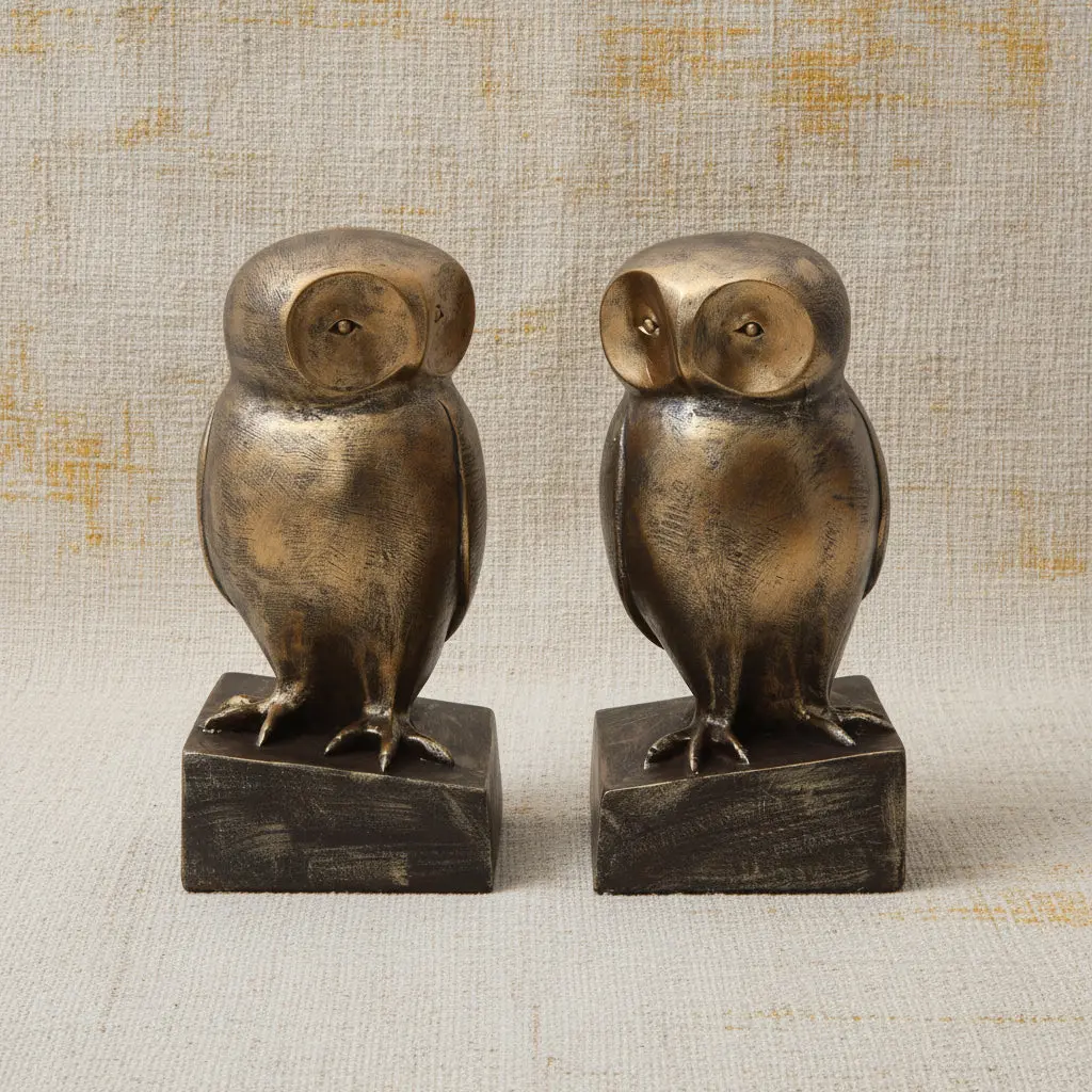 Pre Order (Sept) Set of 2 Owl Bookends