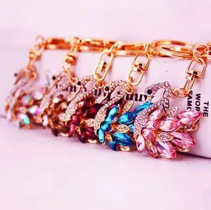 Rhinestone Swan Keychain - Perfect for Accessory Pouch