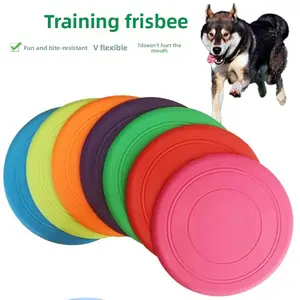 Dog Frisbee, durable and non-toxic dog toy, outdoor training supplies, water-floating, soft rubber, suitable for large dogs to chew on treat pouch seatbelt quirky gift weatherproof case notangled sympathy collars breathable mesh cat harness two leash