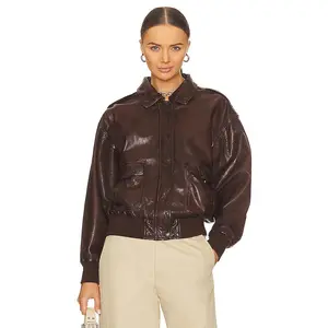 LAMARQUE Tatum Jacket in Dark Brown