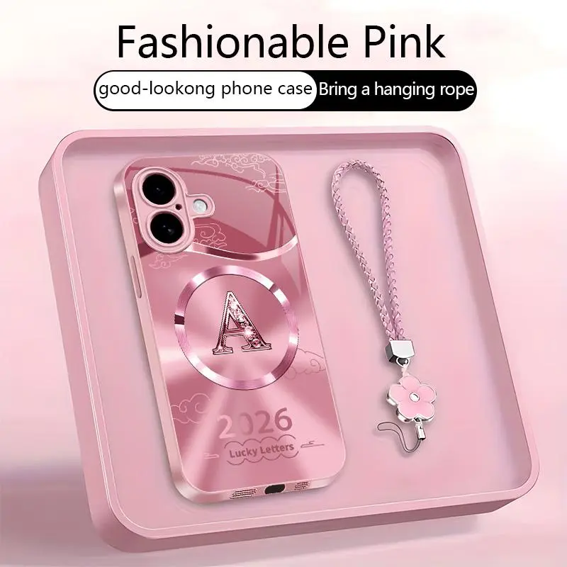 Suitable for [iPhone 16] high-end MagSafe phone case，Features a magnetic attachment function，features magnetic attachment; includes a free lanyard.YM99