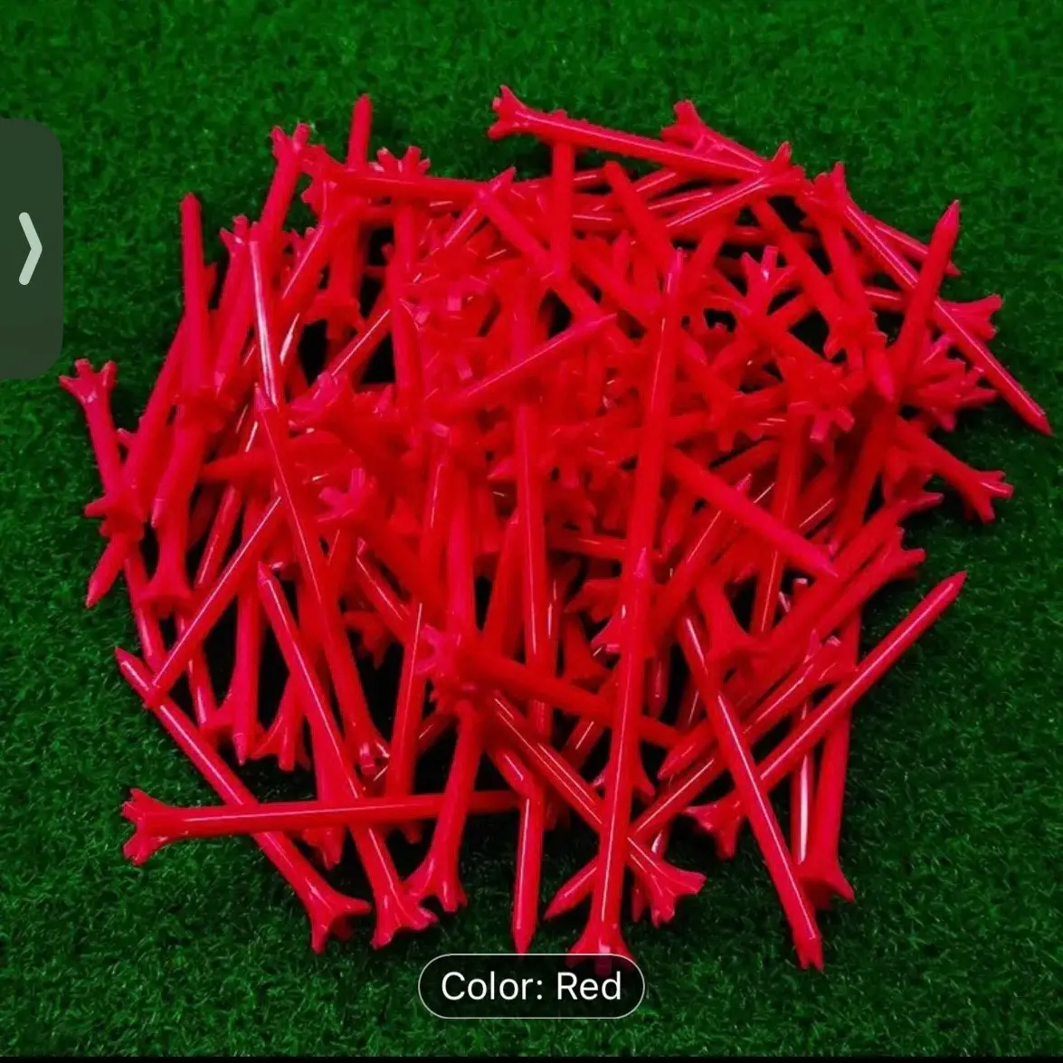 Unbreakable Long plastic golf tees 50pc long distance