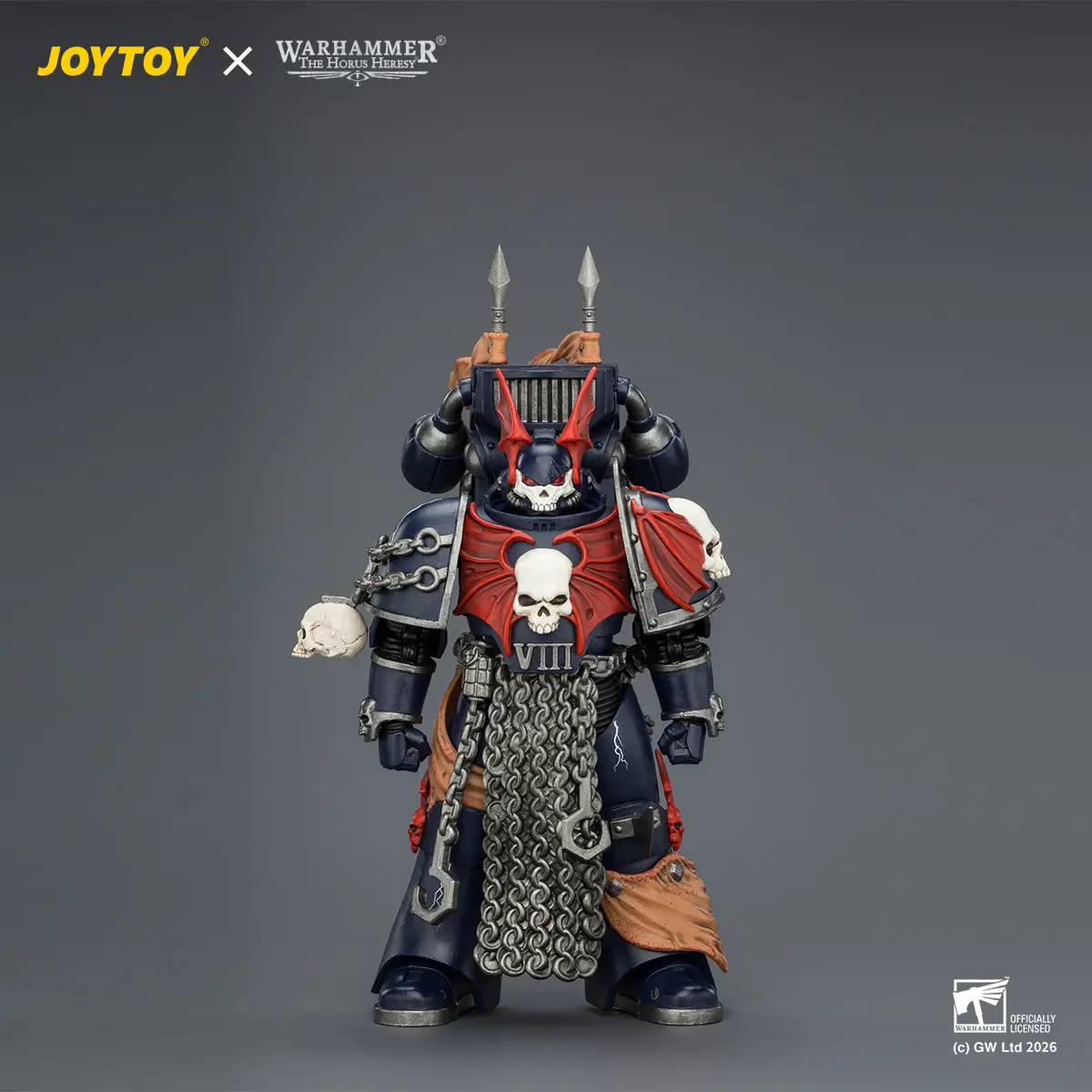 JOYTOY Warhammer "The Horus Heresy" 1/18 Action Figures Night Lords Legion Praetor with Jump pack JOYTOY Warhammer "The Horus Heresy" 1/18 Action Figures Night Lords Legion Praetor with Jump pack