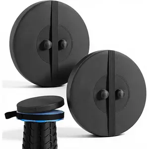 2 PCS Telescopic Stool Cushion, Retractable Folding Stool Cushion Thickened Round Memory Foam Cushions for Retractable Camping Stools with Elastic Strap for Picnics, Travel, Camping and Fishing Stools