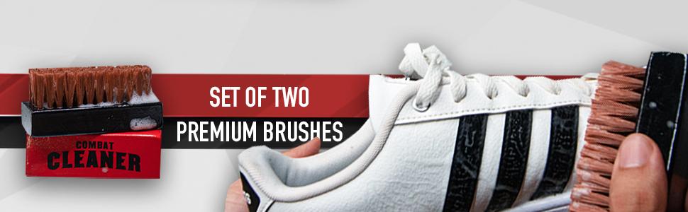 Shoe Cleaner Kit – Cleaner + Hard & Soft Brush + Travel Case | For Sneakers, Leather, Suede & More