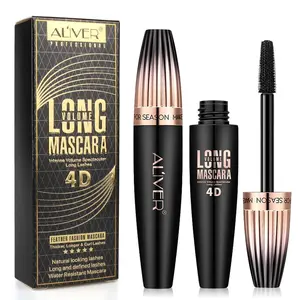 4D Silk Fiber Eyelash Mascara, 1 Count Long Lasting Waterproof Eyelash Extensions Mascara, Professional Eye Enhancement Makeup Products, Cosmetic