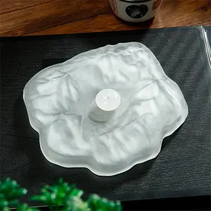 Glacier Incense Holder with Crystal Ash Catcher and Ash-Free Incense Burner, Ideal for Yoga and Meditation, Enhance Your Relaxation