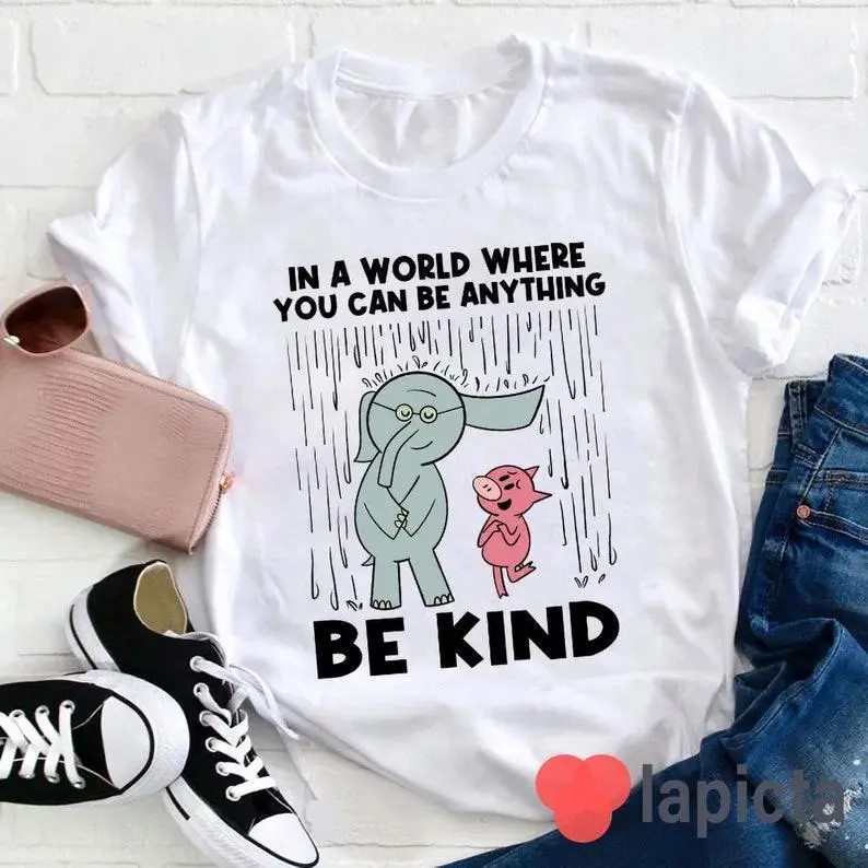 Be Kind In A World Where You Can Be Anything Teacher T-Shirt, Be Kind Shirt, Kindergarten Shirt, Teacher Shirt, Gift For Teacher Golf Gift T-Shirt For Men And Women
