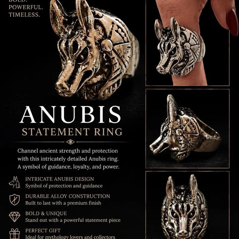 Anubis Adjustable Ring