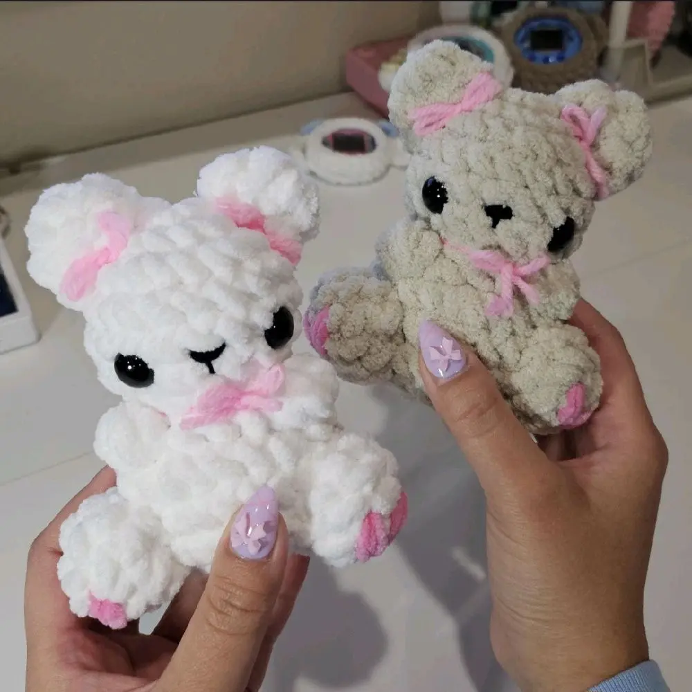 Handmade Crochet Heart Bears | Gift Idea | Coquette Bear