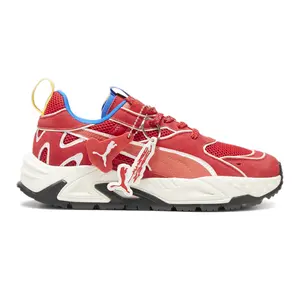 PUMA Mens Scuderia Ferrari X Joshua Vides Rs Trck Lace Up Sneakers Shoes Casual - Red