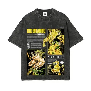 Diego Brando from *JoJo's Bizarre Adventure*. Themed graphic American-made pure cotton T-shirt | High-quality 100% cotton street style T-shirt | Relaxed fit