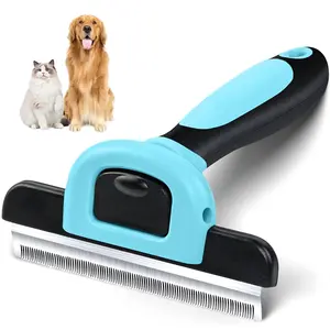 Pet Grooming Brush for Dogs and Cats, Stainless Steel Needle Design, Reduces Shedding by 95%, Efficient Pet De-Shedding Tool, Groomer Tools