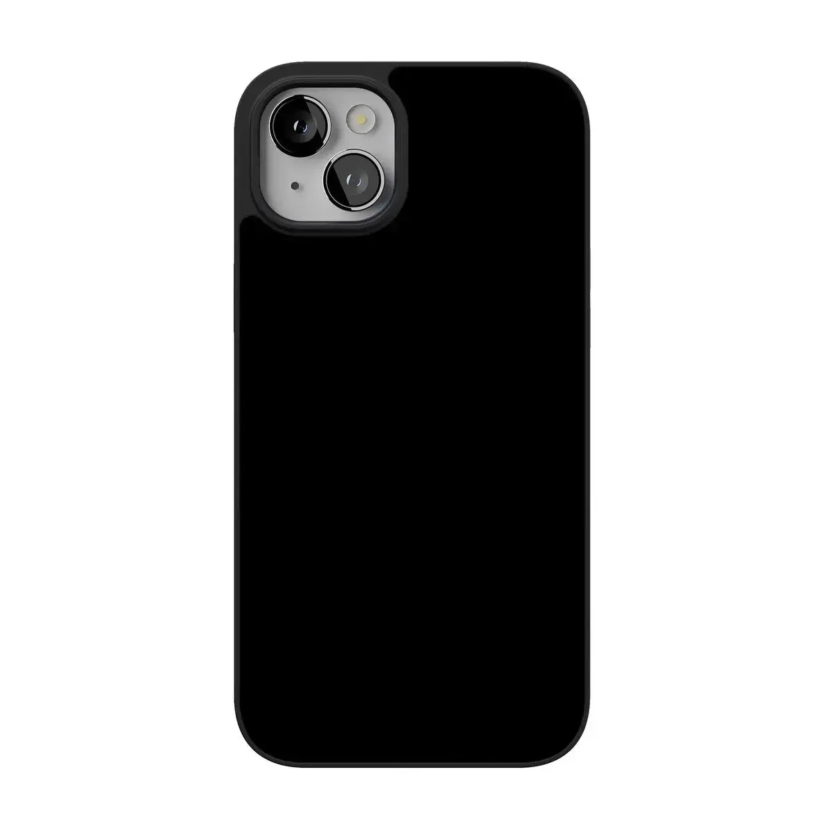 Casely iPhone 14 Plus Case | Black on Black | Align Soft-Touch Flexible Bumper Case | Compatible with MagSafe