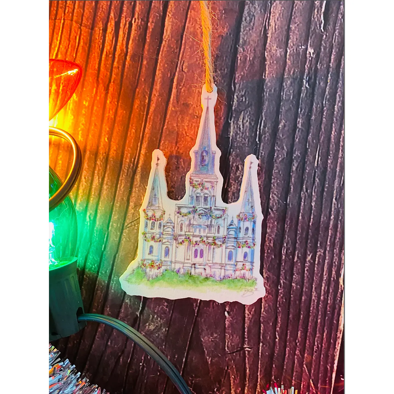 Christmas Cathedral Ornament