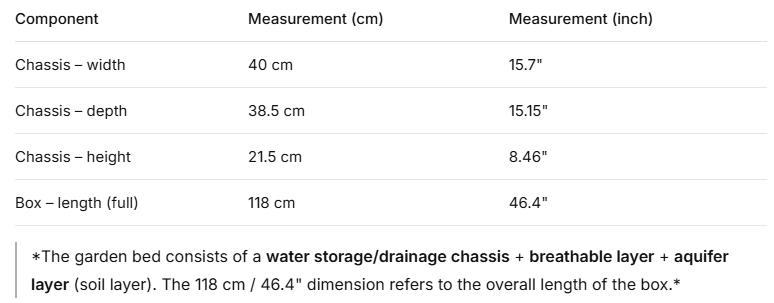 Raised Garden Bed – Strengthened PP Material, Tool-Free Assembly, Heat & Frost Resistant, With Water Storage & Drainage Chassis Raised Garden Bed – Strengthened PP Material, Tool-Free Assembly, Heat & Frost Resistant, With Water Storage & Drainage Chassis