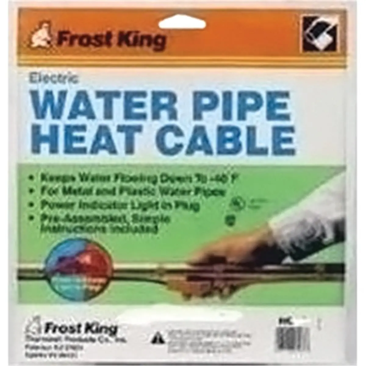 212 MAIN 12 ft. Electric Heat Cable Kit with Built-in Thermostat - Freeze Protection Down to -38°F for Unheated, Poorly Insulated Boating & Water Sports Areas, Unheated Areas, Poorly Insulated Areas