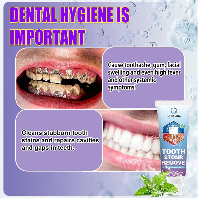 ZKRICARO Anti-Cavity Repair Toothpaste FDA Certified Cavity Repair Whitens Teeth Strengthens Enamel Relieves Sensitivity & Bad Breath