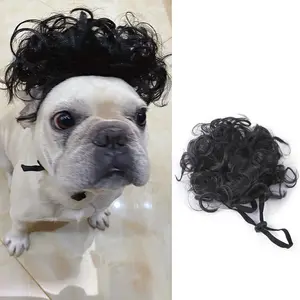 Pet Wigs Cosplay Props Dog Cat Cross-Dressing Hair Set Photography Funny Props Head Accessories Prank Pet Supplies Costumes DIY NONE