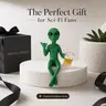 Resin Alien Beer Holder Art Figurine - Garden Sculptures Statues, Ornaments, Unique Room Decor, Room Decor Accessories, Quirky Oddities Gifts, Sci-fi Home Accent with Playful Beer Glass Detail