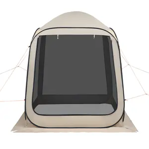 Screen House Tent, 6 X 6 Ft, 4-6 Person Pop Up Screen Tent, Portable Screened in Canopy with Carry Bag, Netting Sides, Ground Stakes, for Garden, Patio, Backyard, and Outdoor Activities, Beige